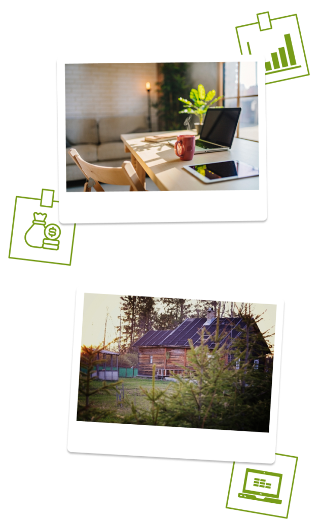 Usda Loans 1 An Image Of A Mortgage Broker'S Desk At Mortgage Craft And A Home Bought Using A Usda Loan From Lenders At Mortgage Craft